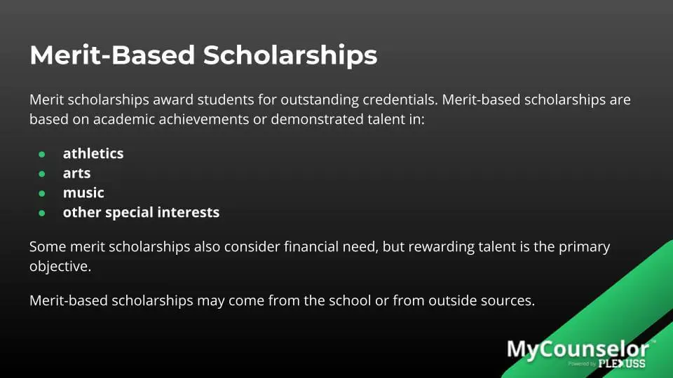 Types of Scholarships | Plexuss.com